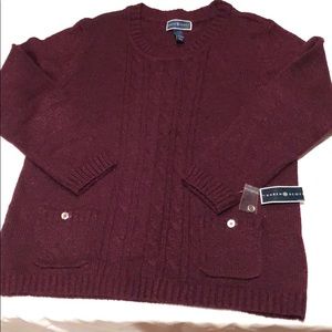 Maroon acrylic sweater